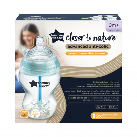 Tommee Tippee Tétines Advanced anti-coliques silicone, débit